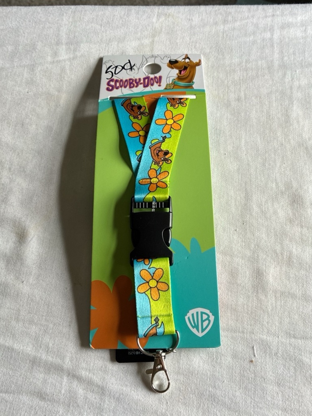 Scooby-Doo Kids Lanyard in Blue and Lime Floral